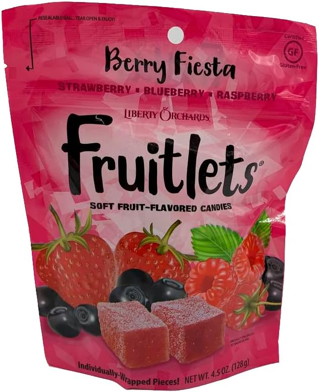 Liberty Orchard Berry Fiesta Fruitlets Soft Fruit Candies 4.5 oz Grocery