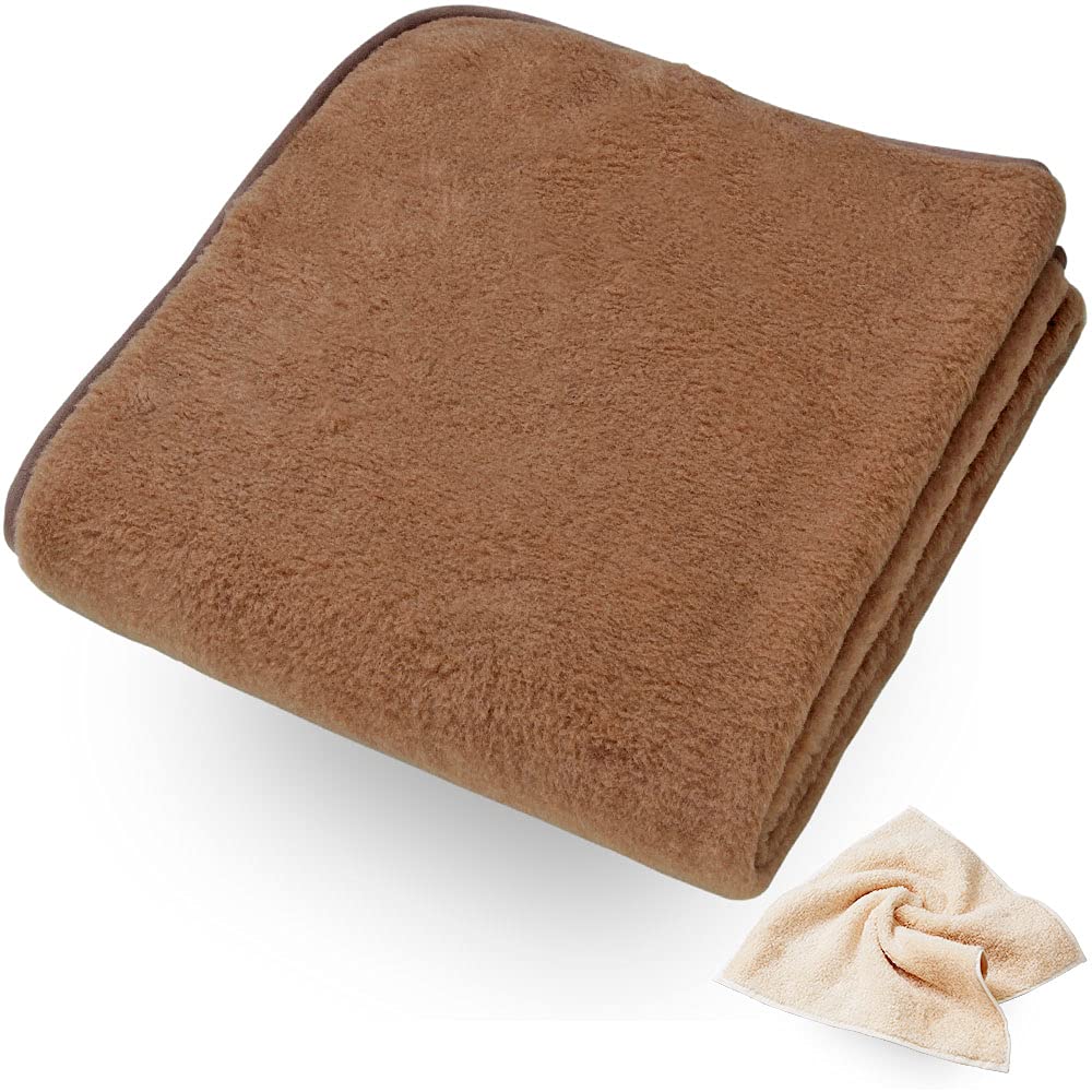 キャメル 敷き毛布 冬用 毛布 敷毛布 日本製 スーピマコットンタオル付 天然屋 キャメル屋 正規品 ラクダ 暖かい 冬 真冬 寒い 高級 人気 あたたかい 敷きパッド 天然素材 寝具 (ダブル) Amazon｜キャメル 敷き毛布 冬用 敷毛布 日本製 スーピマコットン