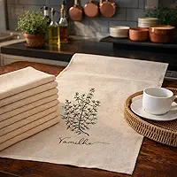 Kit 10 Panos de Prato Rustico Estampado 70x45cm Para Cozinha Artesanato Pintura Engomatextil