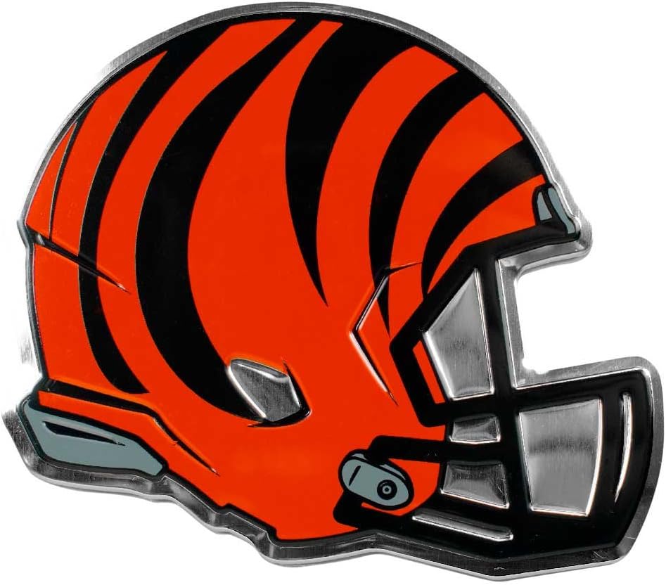 FANMATS NFL - Cincinnati Bengals Heavy Duty Aluminium Helmet Emblem
