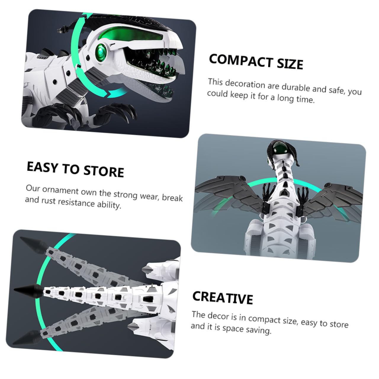 Homoyoyo Dinosaurio Eléctrico Grande Función de Niebla y Movimiento, Juguete Mecánico para Decoración de Escritorio, Adorno Infantil Creativo y Robot Doméstico