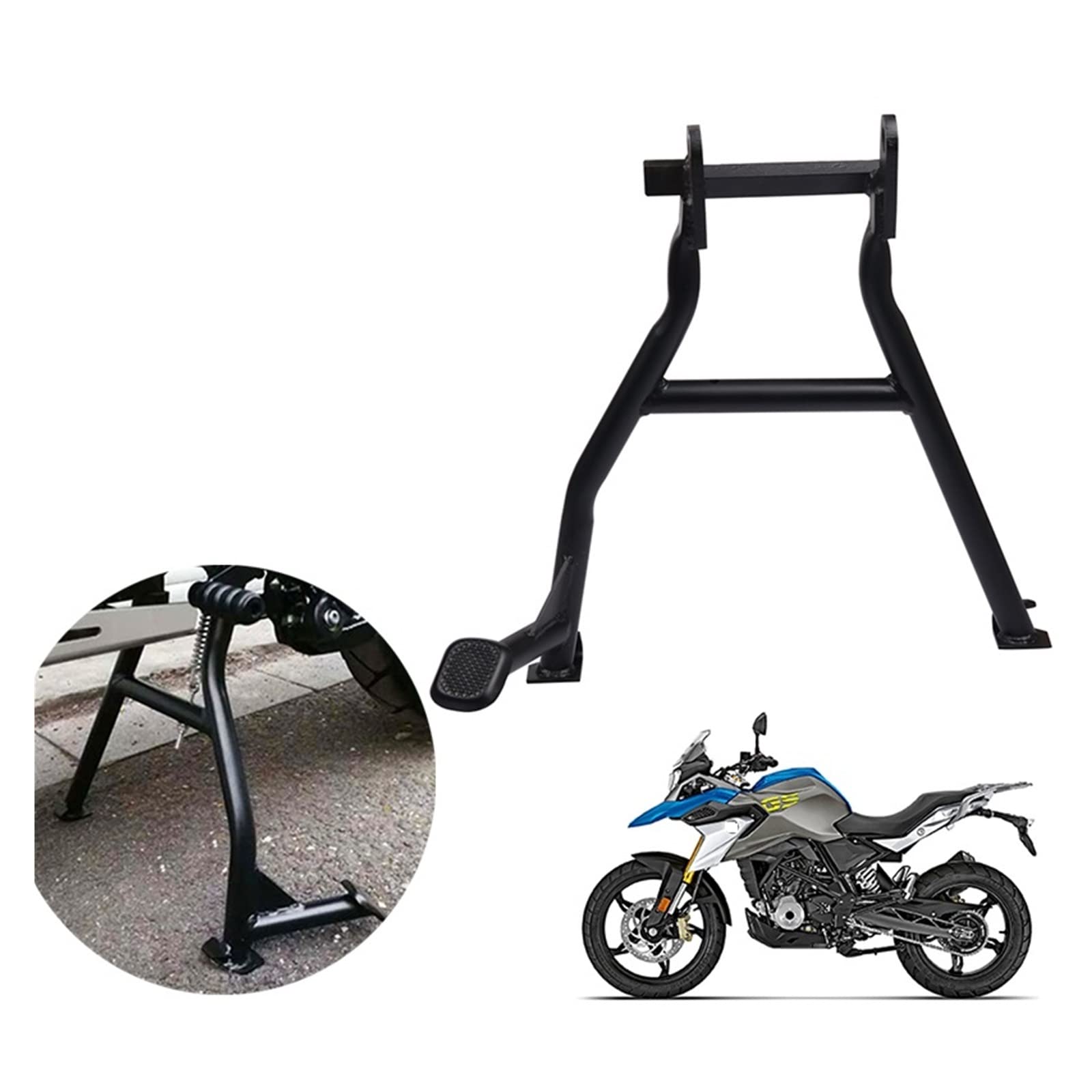 Akcesoria motocyklowe podpórka centrum stojak do parkowania duży wspornik uchwyt na stopę kompatybilny z BMW G310GS G310 GS 310GS 2017 2018 2019