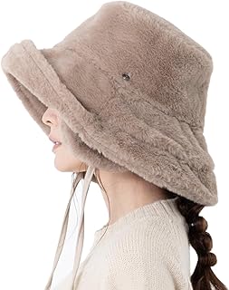 [Ｌｏｏ＆ｃ] [ルーアンドシー] 帽子 レディース 耳あて付き フェイクファー AWシャルマンハット 大きいサイズ ハット 遮光100% uvカット 紫外線対策 秋冬 防寒 サイズ調整可能