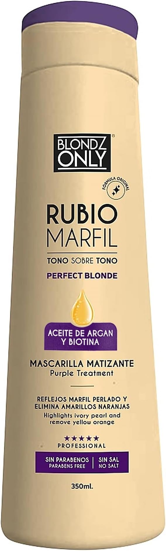 Hair Toning Mask | Ultra High-Purity Pigments | Refreshes & Corrects Hair Color | With Argan Oil | 11.8 Fl. Oz (350 ml) | Blonde Pearl