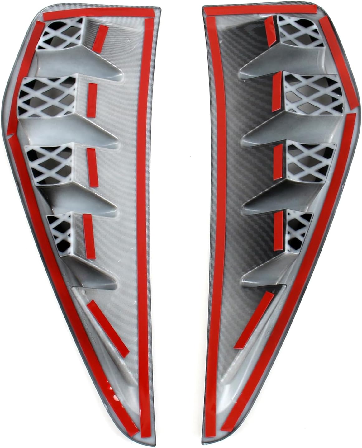 for Dodge Ram 1500 TRX 2021-2023 Carbon Fiber Black Side Door Air Vent Fender Cover Trim 2pcs Car Accessories