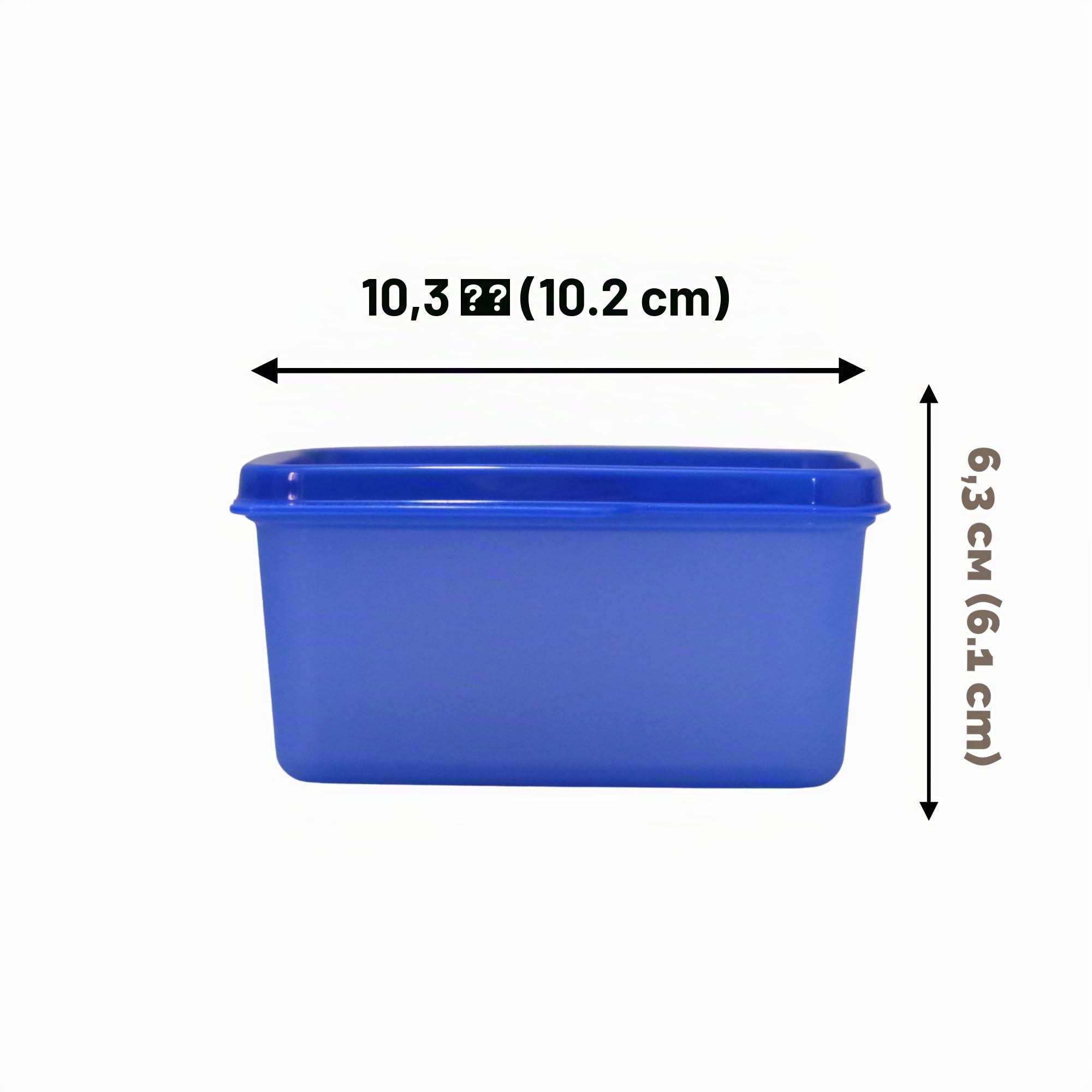 Tupperware Tupin Keep Tab Plastic Container Set (500 ml, Multicolour) -Set of 4