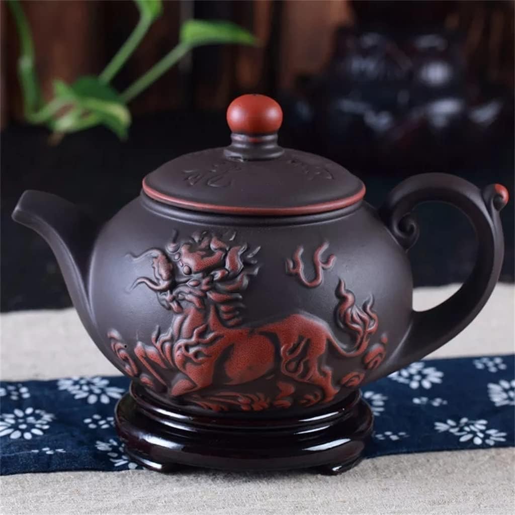 QANA 360ml Teapot Pu'er Tea Purple Sand Kung Fu Teapot Afterno