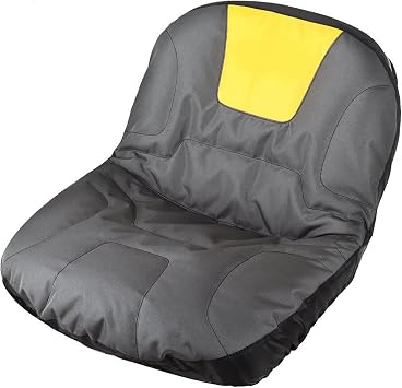 Lawn Mower Seat Cover for John Deere Z655 2011-2015 54 inch Deck, 600D Oxford Riding Mower Seat Cover with Back Storage Pockets and Weather-Resistant Protection