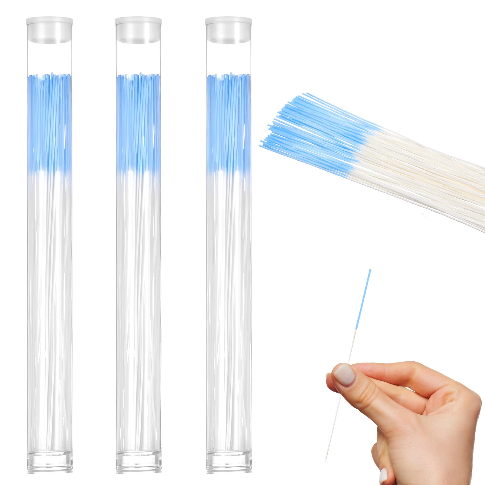 180 Pcs Earrings Hole Cleaner, Disposable Piercing Hole Cleaner Ear Piercing Care Cleaning Tool Piercings Cleaners Floss Earring Holes Cleaners Floss for Women Men(Blue)