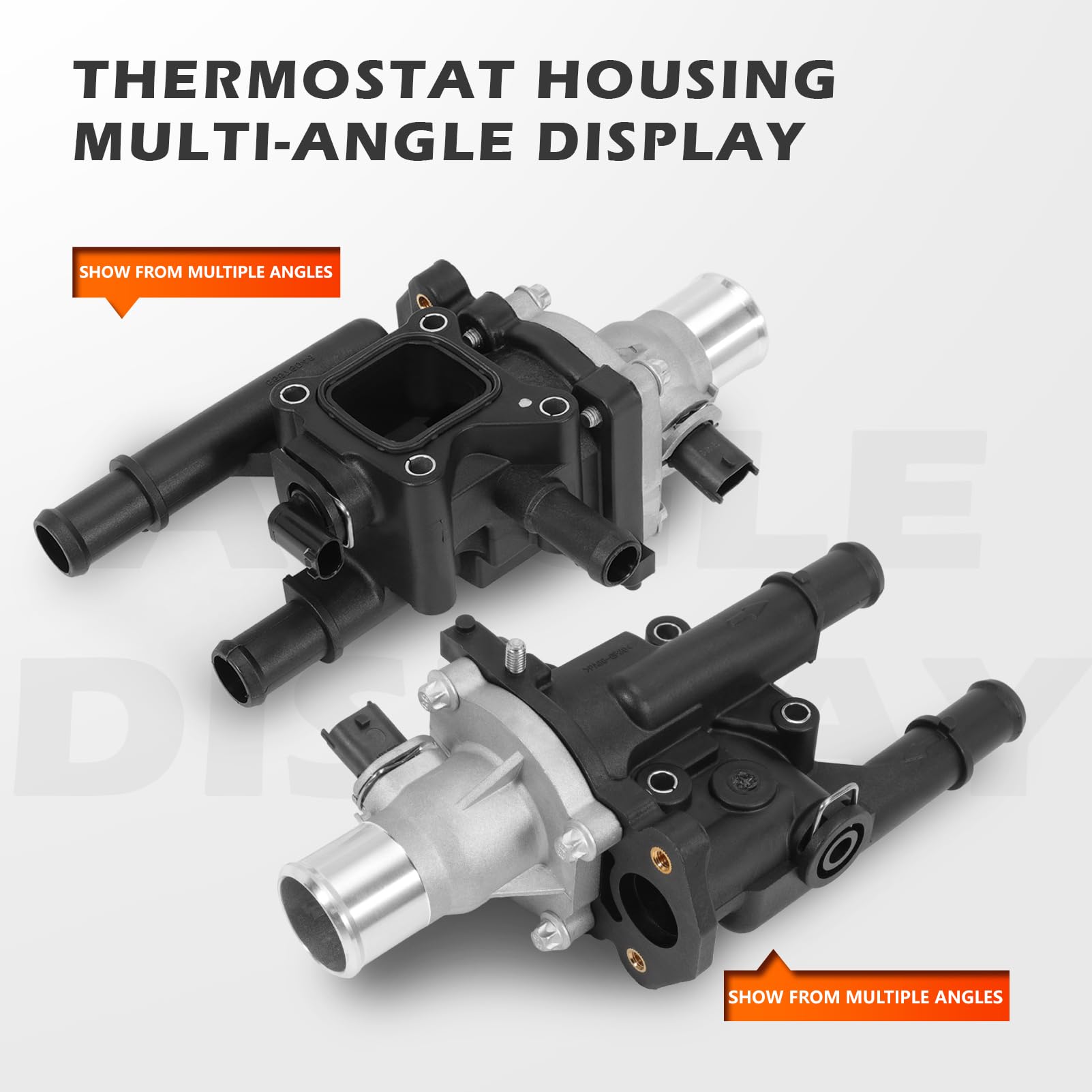 55353311 Carcasa del termostato con termostato y manguera de agua compatible con Opel Astra H, J Cruze, Vectra, Zafira, Insignia 2009-2022#55577284 826001