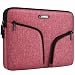 Produktbild DOMISO 10,1-10,5 Zoll Wasserdicht Laptophülle Canvas Tablet Schutzhülle Tasche für 9.7" Samsung Galaxy Tab S3 / 9.7" iPad Pro / 10.1" Lenovo Tab 4 10 Plus/Lenovo Yoga Book/Asus/Acer, Rot