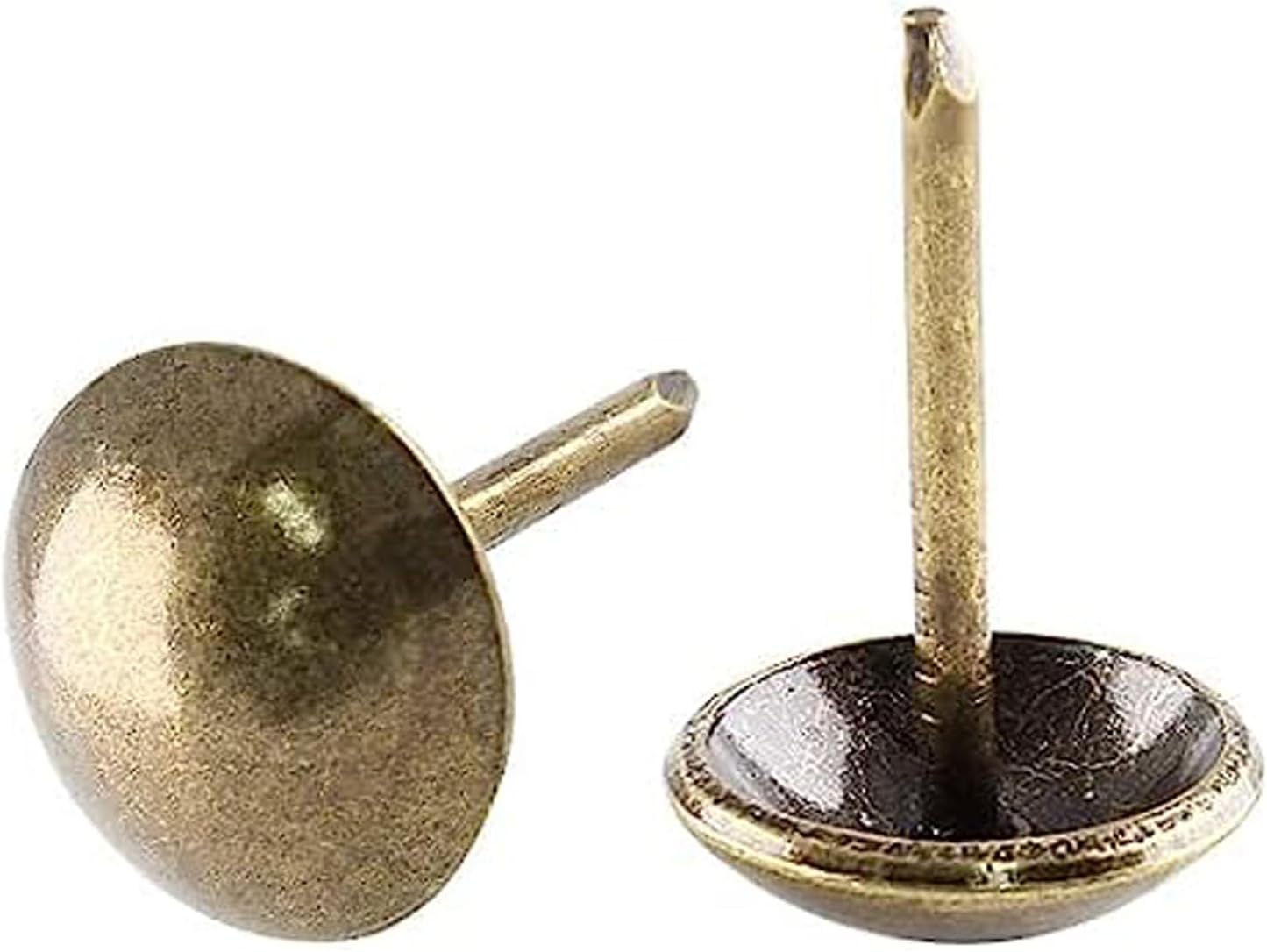 25mm(1inch) Antique Brass Upholstery Tacks Bronze Furniture Nails Pins for Upholstered Furniture Cork Board Wooden Furniture Decorative DIY Projects 30Pcs (Bronze, 1")