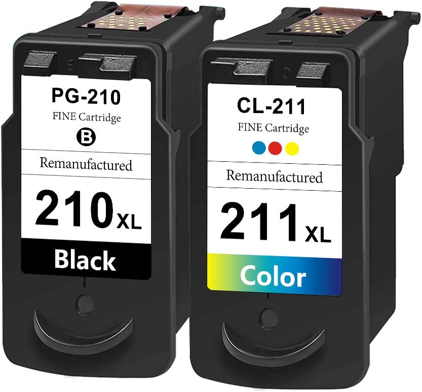 Canon PG-210 Black, CL-211 Color Ink Cartridge Set for PIXMA MP240 ...