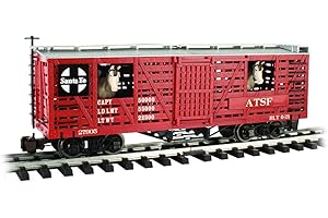 Bachmann Trains Animated Stock Car Santa FE w/Horses - Large G Scale