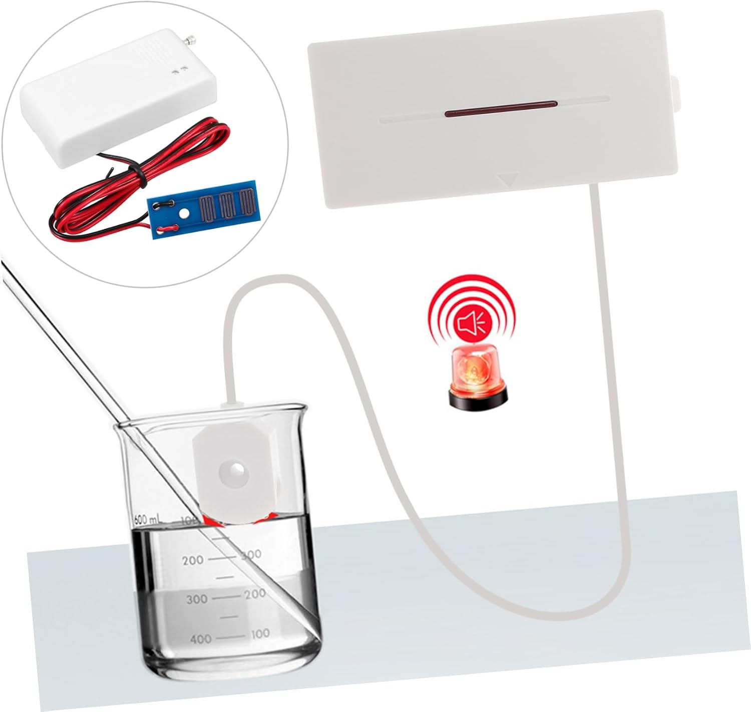 Artibetter Leak Detector Water Leak Sensor Probe Long Cord Multi-use Water Detection Tool