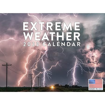 Extreme Weather Calendar 2023 Monthly Wall Hanging Calendar Storm ...