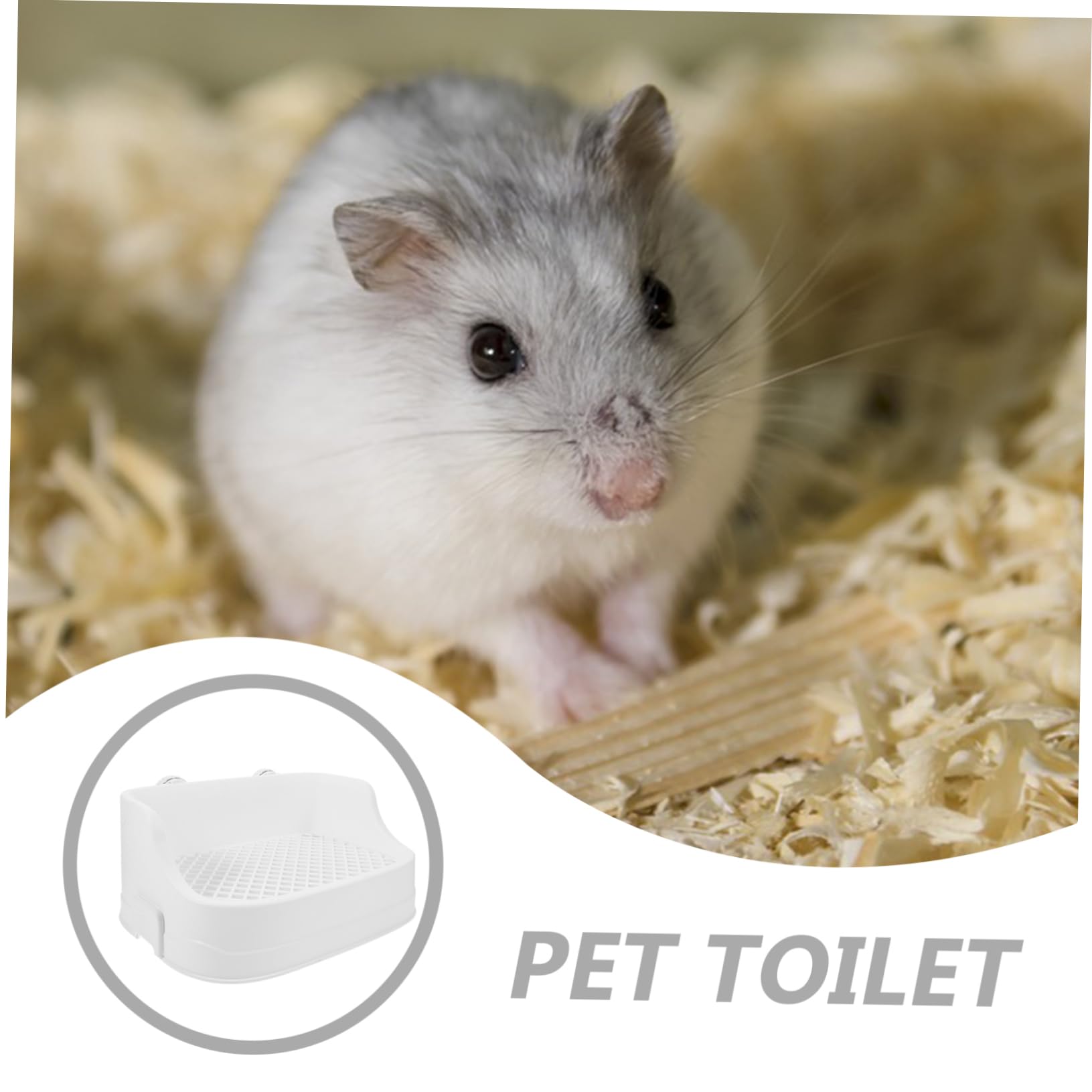 Boîte Litière Lapin Antigoutte pour Petits Animaux Bac à Litière Réutilisable pour Cage Intérieure Toilettes Lapin Nettoyage Facile Maison Toilette Propre