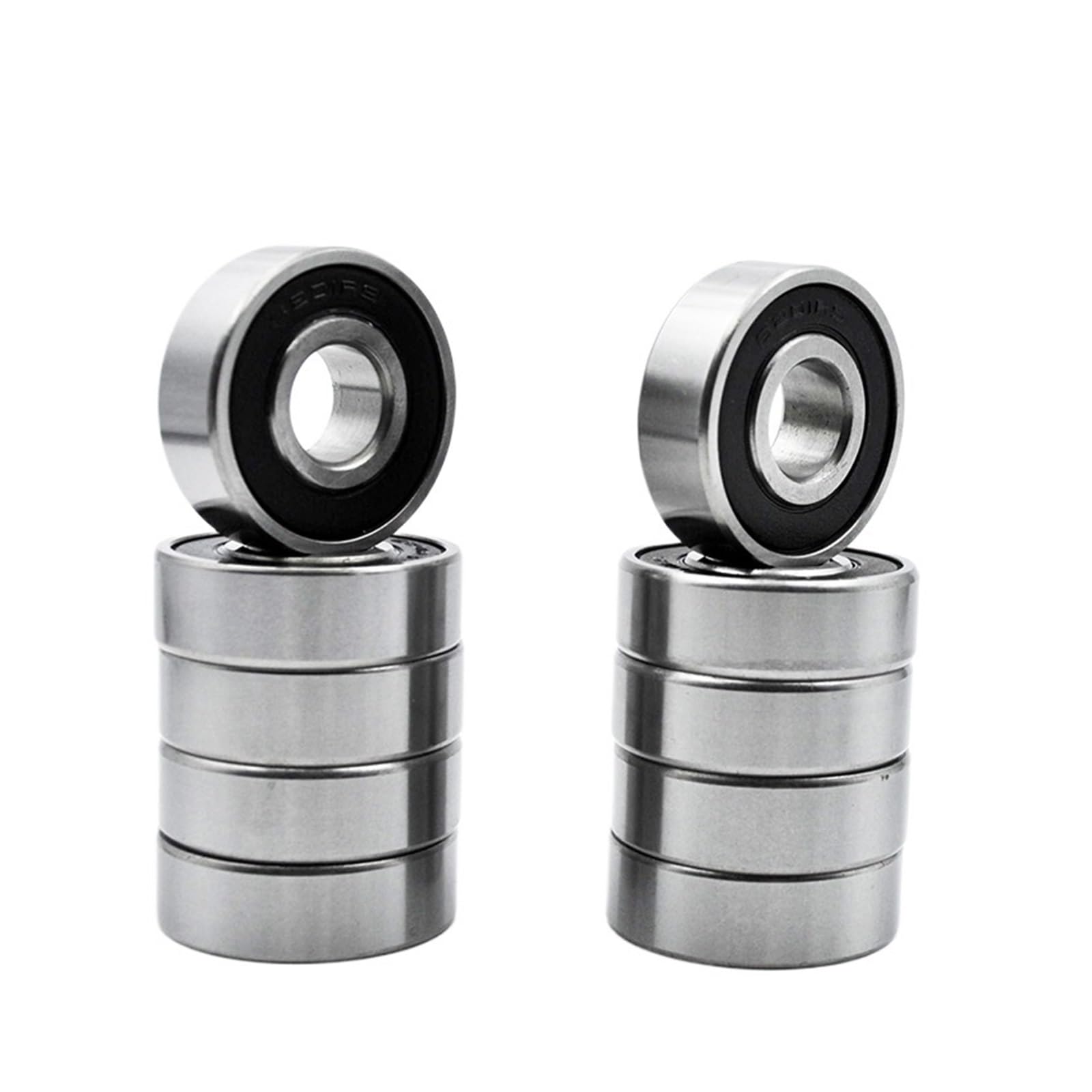 VSPPJYFG 10-Pack 6201 2RS ZZ 12 * 32 * 10mm Chrome Steel deep Groove Ball Bearing 2Z Miniature Bearing(6201 2RS Normal)
