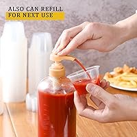 Vista 7 de VITEVER [120 Sets - 4 oz ] Portion Cups With Lids, Small Plastic Containers with Lids, Airtight and Stackable Souffle Cups, Jello Shot Cups, Sauce