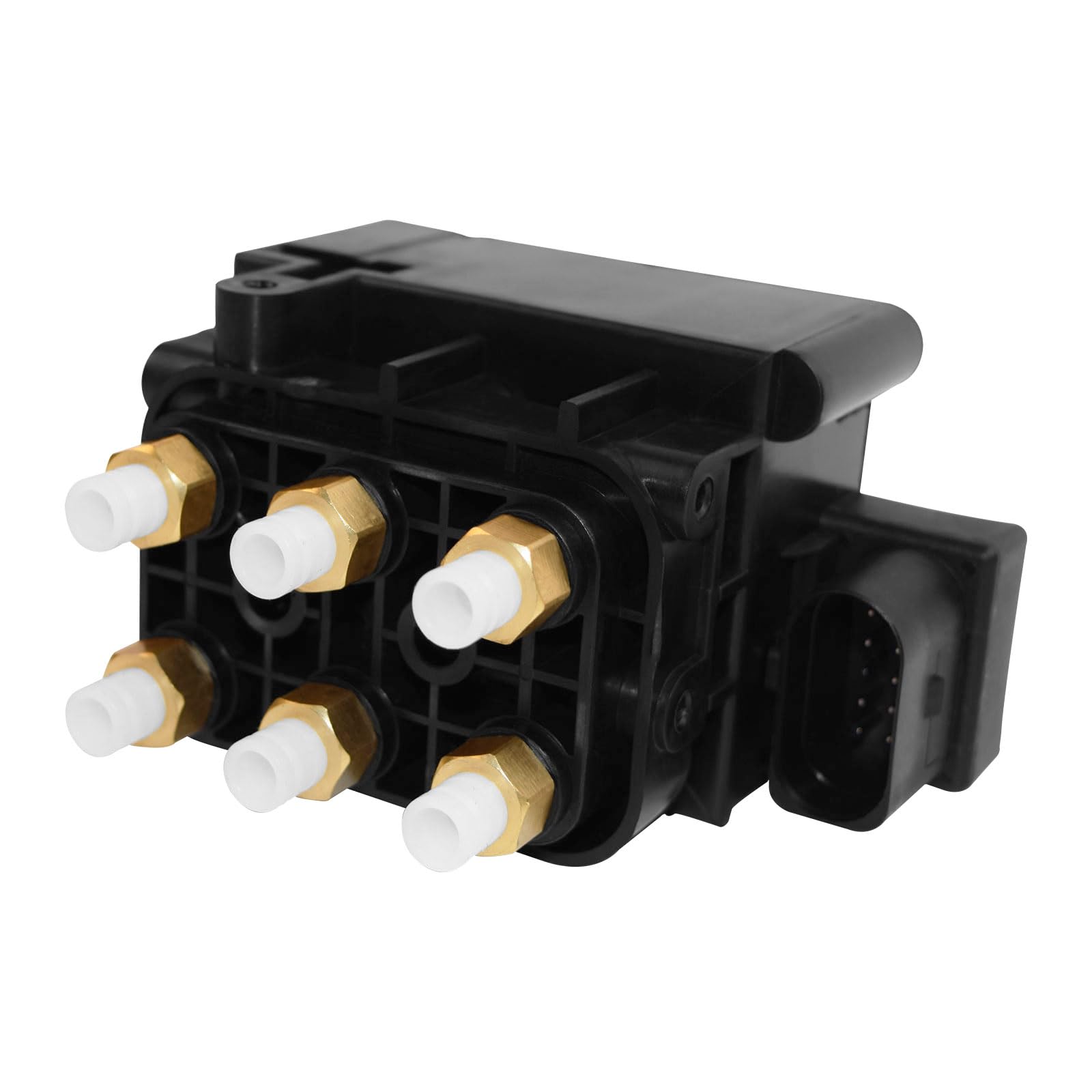Unidad de válvula de suspensión neumática, unidad de control para válvula de resorte neumático, compatible con Q7 4LB 7L6 7L7 7LA Cayenne 9PA WK WK2 Ram1500 3500 & XC60, repuesto para