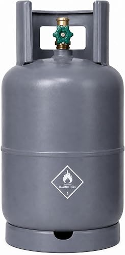 5kg LPG Gas Cylinder Empty (No Gas Included) – Refillable Steel Tank, Grey, Heavy Duty Bottle for Home, Braai, Camping & Outdoor Use