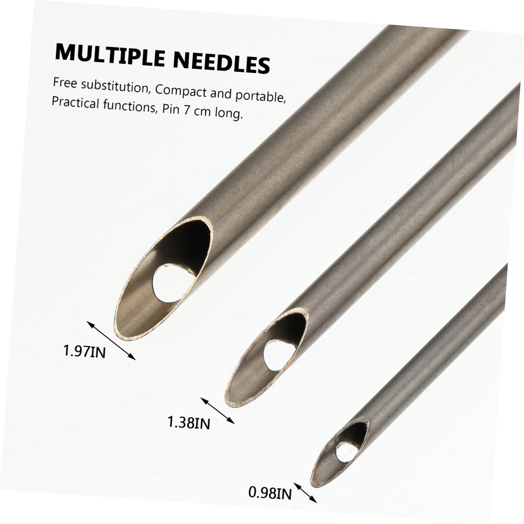 NUOBESTY 3sätze Holzgriff Punch Needle Mit Verstellbaren Nadeln Und Fädler Für Stick Und Webarbeiten Für Anfänger Und Fortgeschrittene Geeignet Ergonomisches Design Für Komfortables