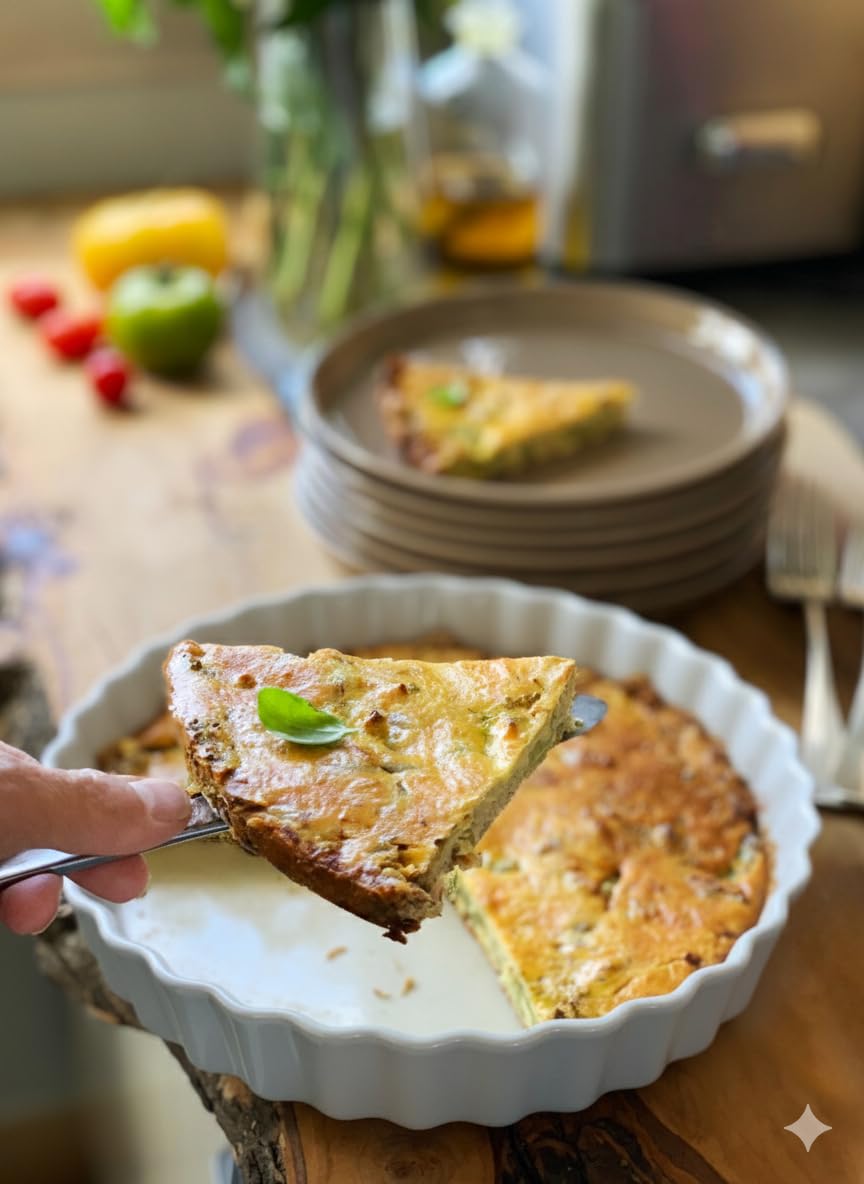 Emile Henry Tourtière Haute Ø 28 cm – Céramique Haute Résistance – Cuisson Homogène et Tarte Dorée à Cœur – Coloris Écume – Fabriqué en France