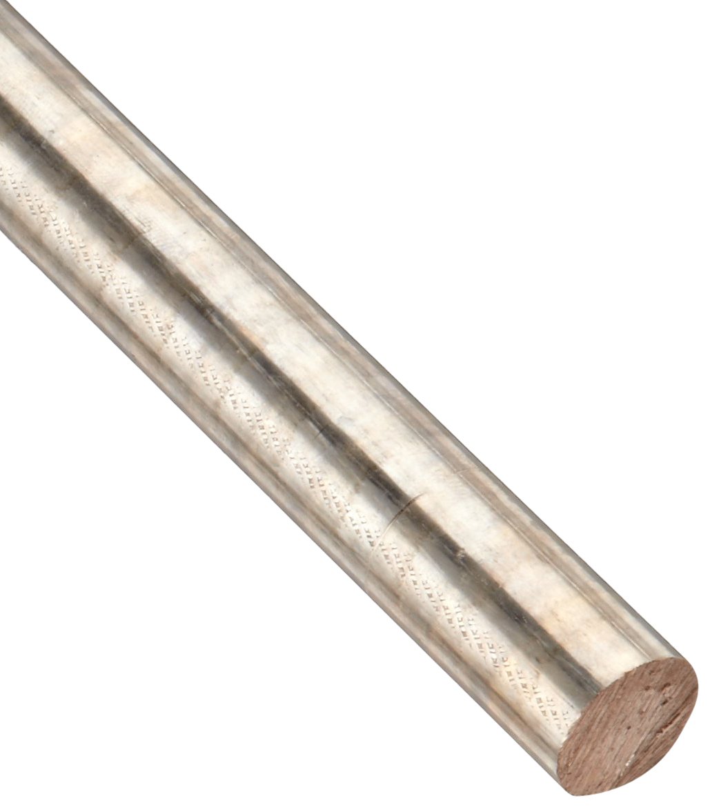 544 Bronze Round Bar, Unpolished (Mill) Finish, H04 Temper, ASTM B139/ASTM B139M, 0.3125" Diameter, 12" Length, OnlineMetals