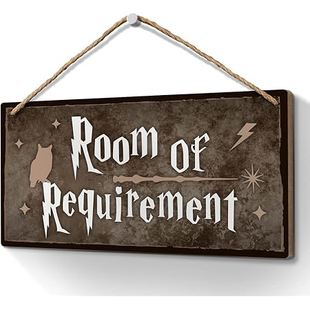 Amazon.com: XLD Store Room of Requirement Wizardry Hanging Plaque Magic ...