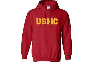 USMC Athletic Gold Adult Hooded Sweatshirt: Embracing Marine Corps Spirit