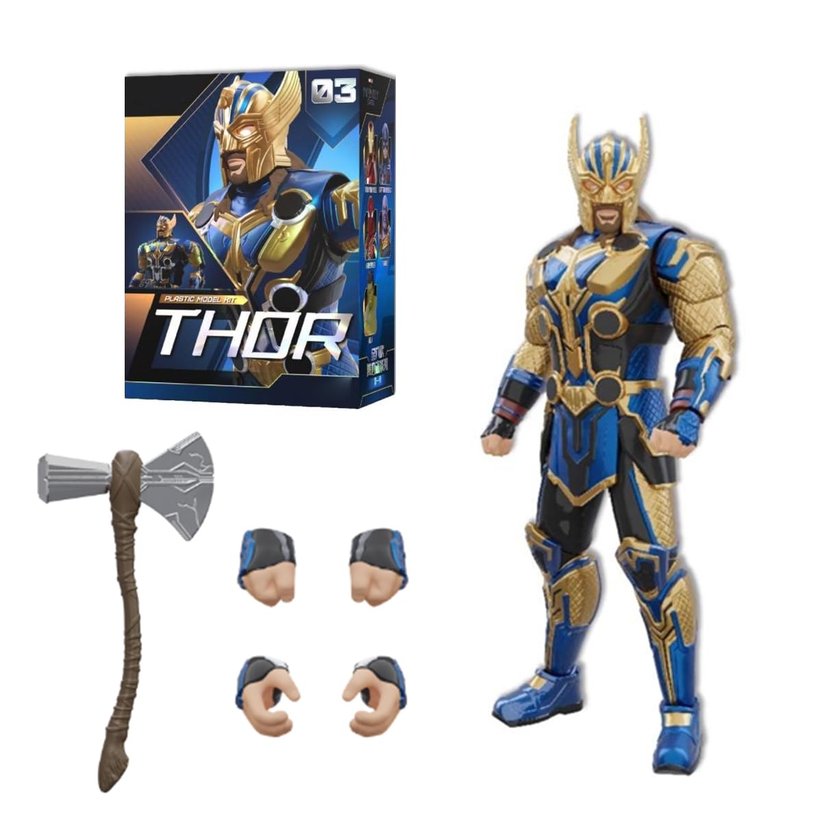 HiPlay Fondjoy 1/12 Scale Love and Thunder Thor MV24106 Assembly Model Kits Comic Series Age 15+