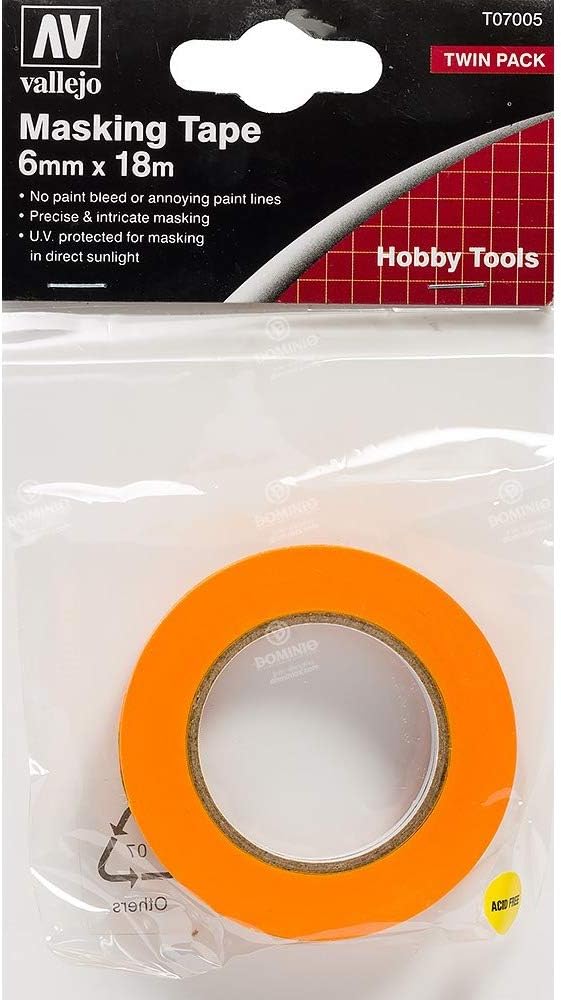 Av Vallejo Tools - Precisionmasking Tape 6mmx18m Twin Pack