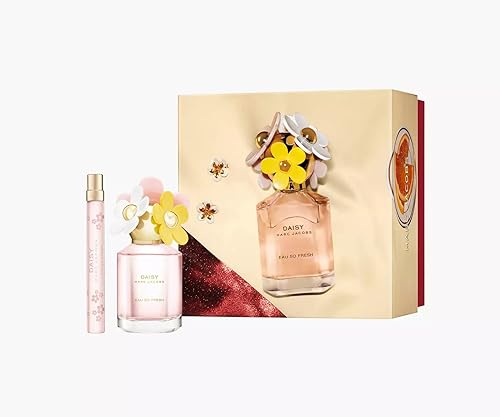 Marc Jacobs Daisy Eau So Fresh - Juego de regalo de mini perfume incluye espray de 10 onzas y espray de 033 onzas