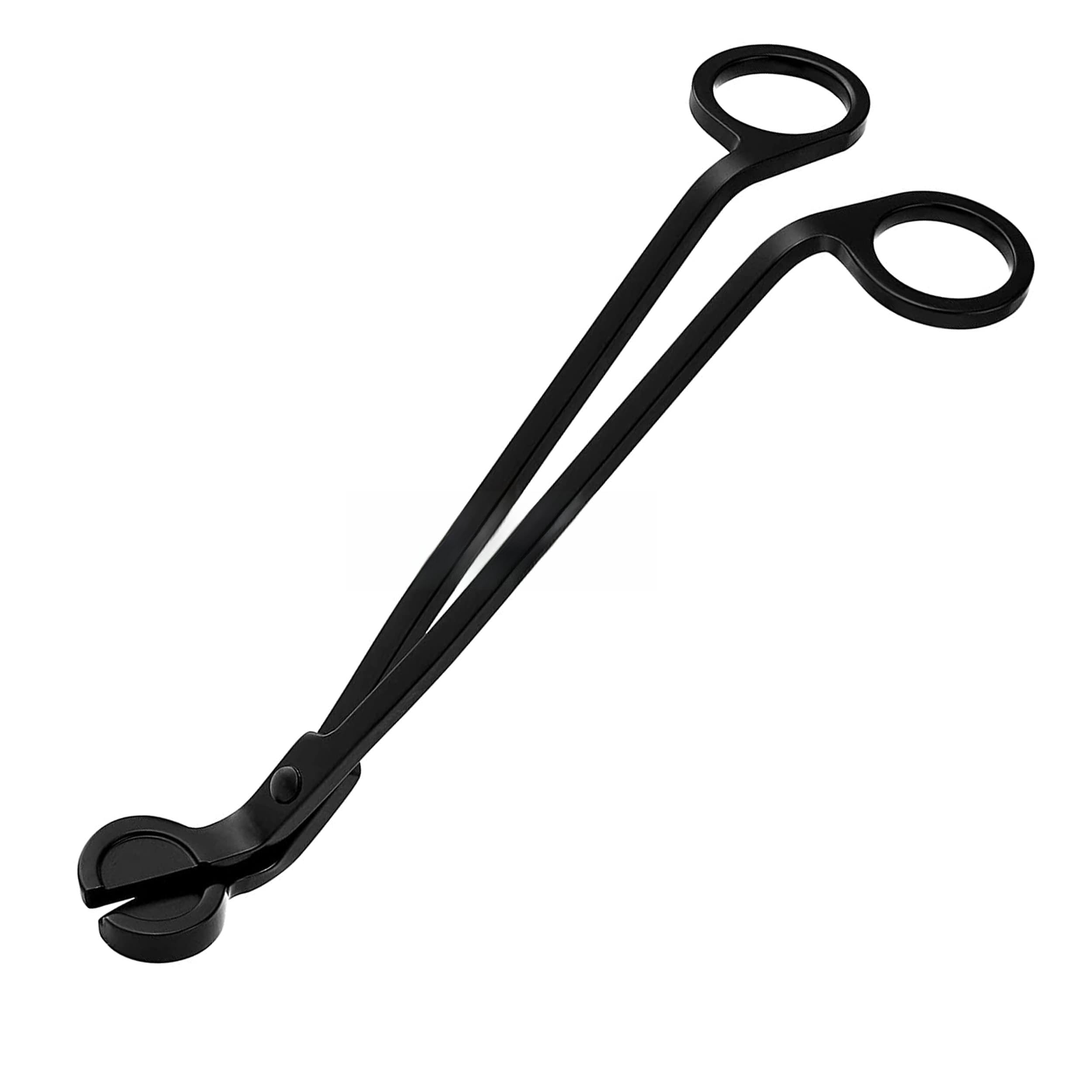 Heriyan Wick Trimmer Polished Stainless Steel | Wick Clipper | Wick Cutter | Wick Scissor, Reaches Deep Into Candles to Cut Spent Wicks, Allow Cleaner Burn and Prevent Soot Buildup