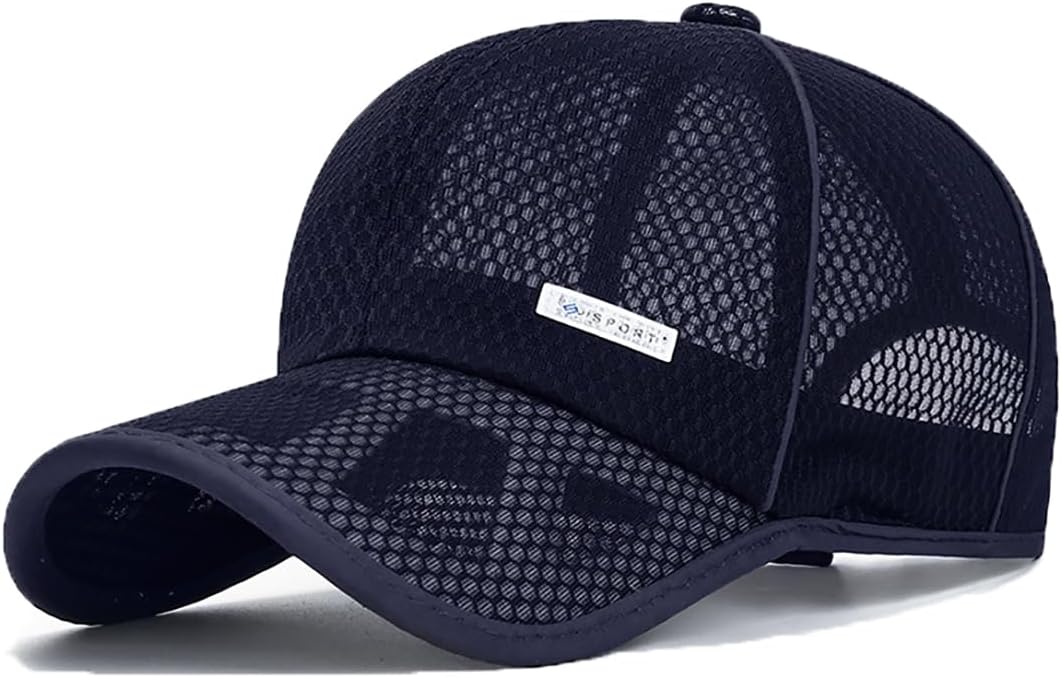 FASHIXD Mesh Baseball Cap for Men Women Summer Running Sports Hat Breathable Quick Dry Trucker Hats