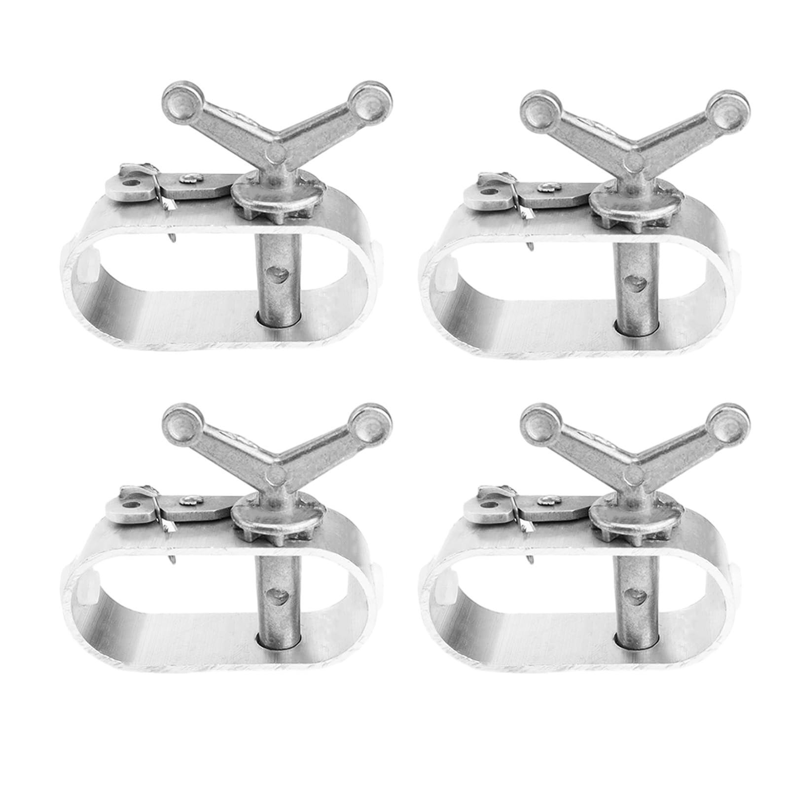HERKINDNESS Lot De 4 Tendeurs Grillage Câble Aluminium - Tendeur Fil Acier Pour Bâche Piscine, Tente, Parasol