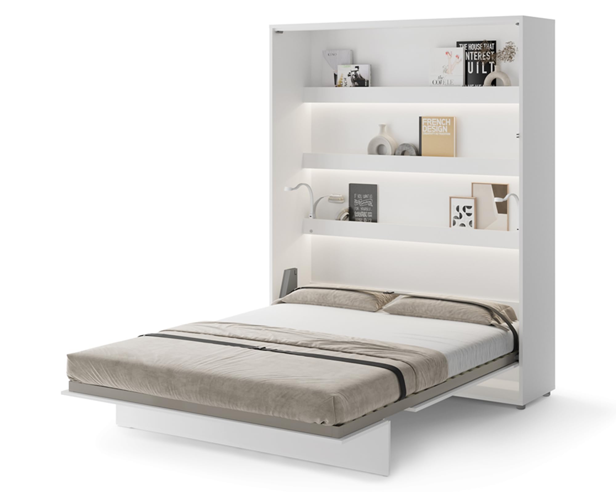 Schrankbett Bed Concept - Wandbett mit Lattenrost, Klappbett, Murphy Bed