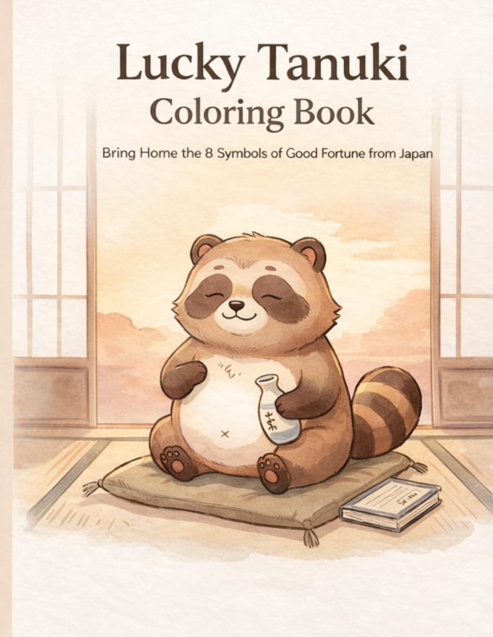 Lucky Tanuki Coloring Book: Bring Home the 8 Symbols of Good Fortune from Japan