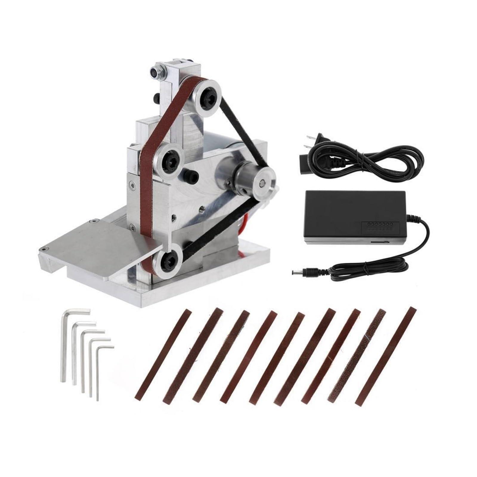 Polerka, szlifierka oscylacyjna, Mini elektryczna szlifierka taśmowa wielofunkcyjna szlifierka szlifierka taśmowa DIY szlifierka polerska 7 biegów ostrzałka do krawędzi Cutter do szlifowania, polerowa