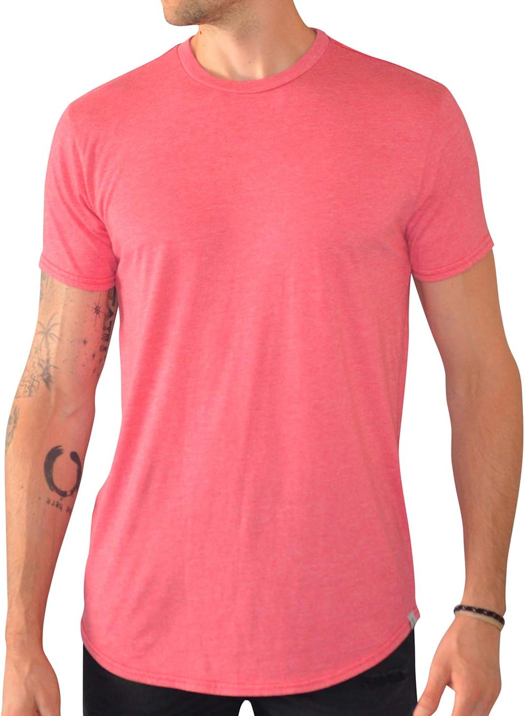 Have It TallMen's Curved Hem Long Drop Tail T Shirt