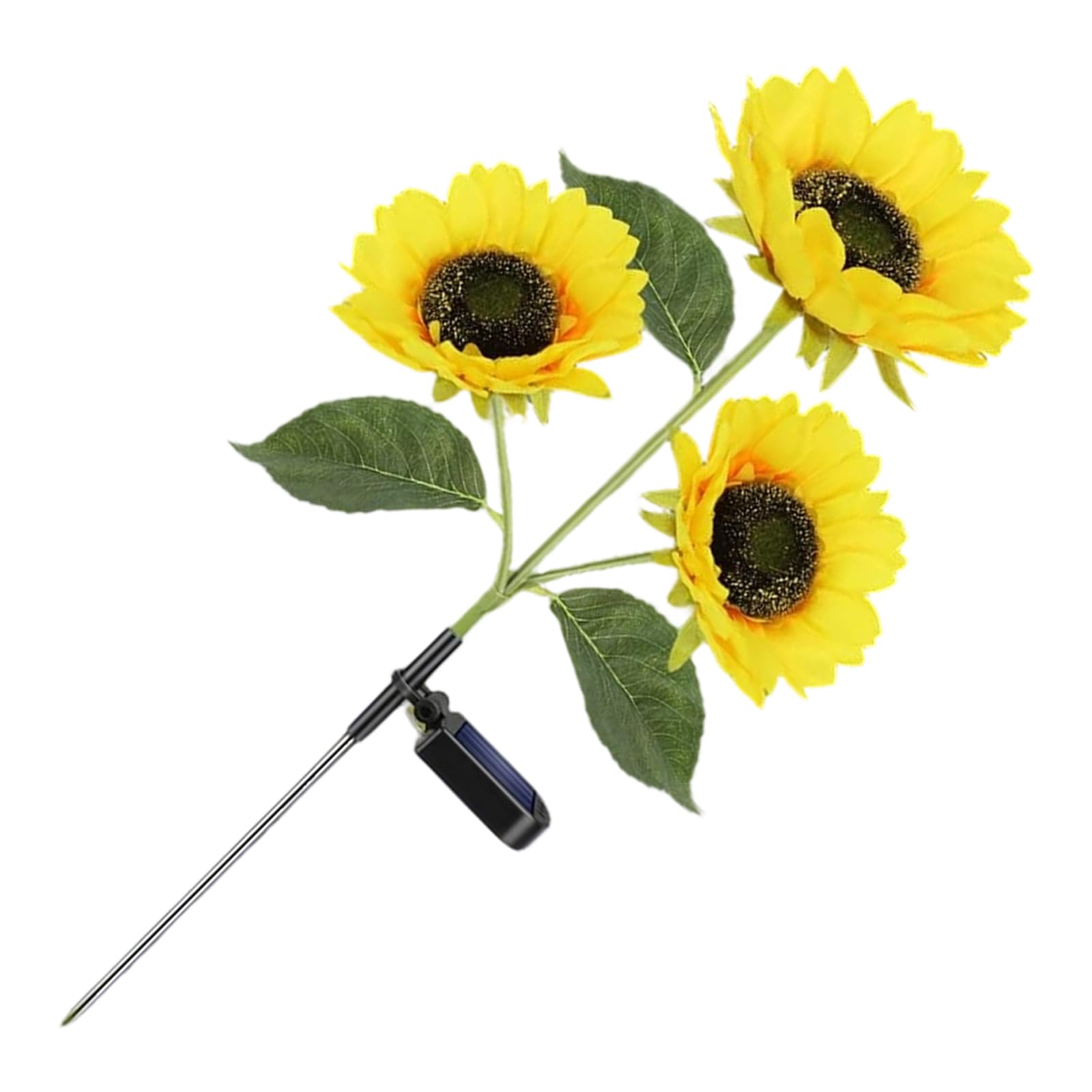 Hsioluted User Friendly Solar Pathway Lights Flower Shape Waterproof Walkway Light Texture Solar Flower Statue Light LED Garden Lights
