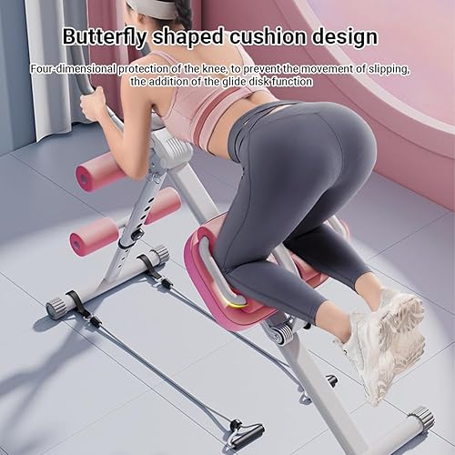 Miniatura 9 de Equipo de entrenamiento abdominal, equipo de entrenamiento 6 en 1, equipo de gimnasio en casa, equipo de fitness, plegable, protección de rodilla,