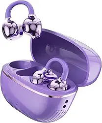 Fones de Ouvido Bluetooth, INAVA, Fone de Ouvido Esportivo com Clipe de Concha, 72 Horas de Bateria, Design Confortável para Ouvidos Pequenos e Quem Usa Óculos, Exercício, treinamento físico (Roxo)