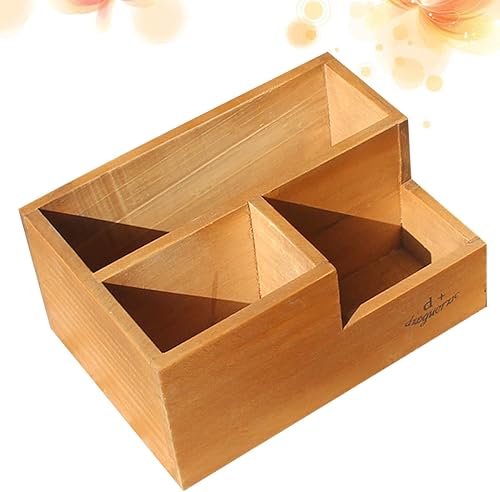 Miniatura 6 de Yardwe 3 Pcs 3 Wood Desk Wooden Trinket Case Decorative Plants Jewelry Dresser Case Ornament Container Wooden Flower Pot Home Plant Container