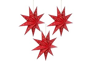 Baluue Christmas Lampshade-3Pcs Stereoscopic Star Shaped Christmas Tree Decoration Lamp