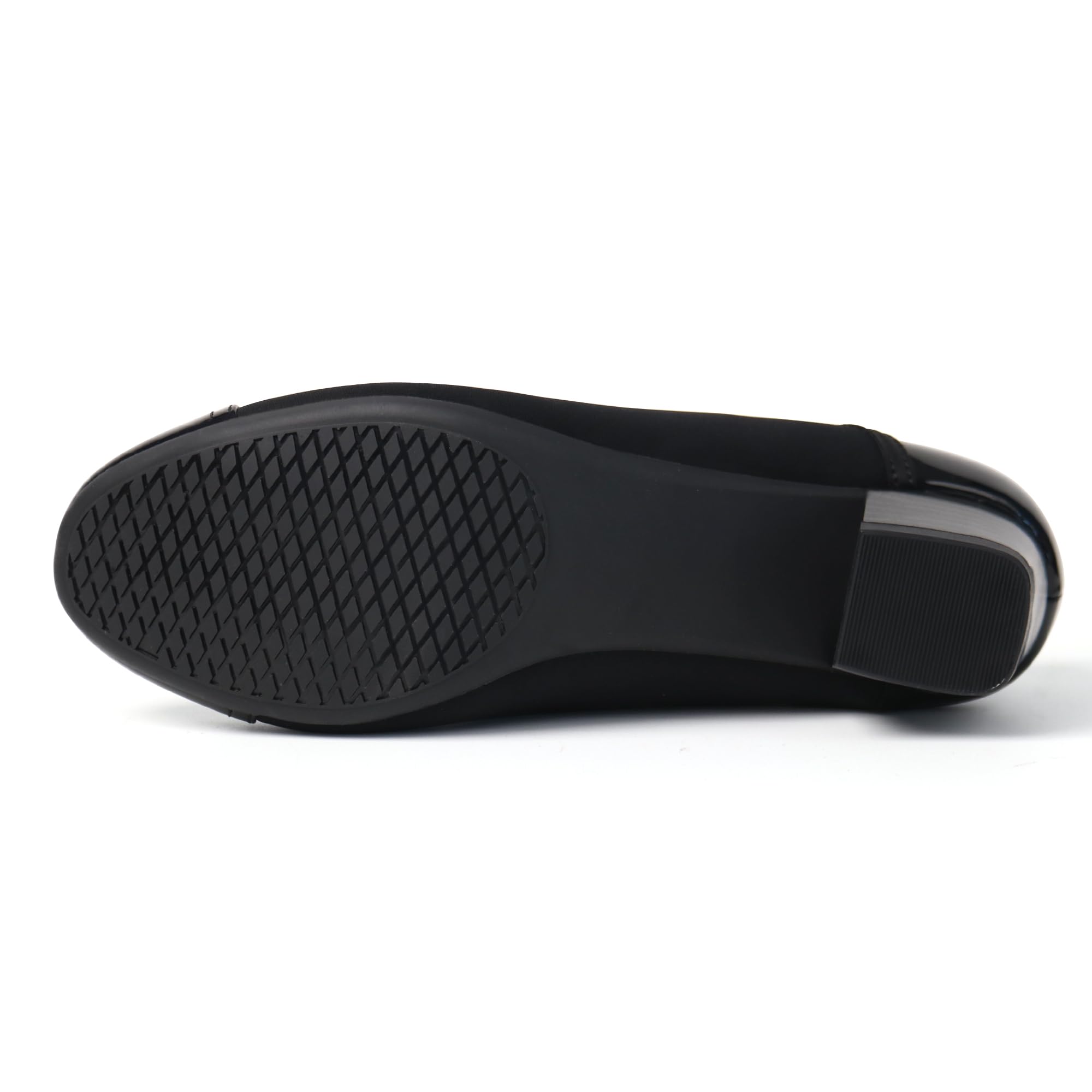 Ortho+rest Damen Hallux Valgus Pumps mit Niedrigem Absatz Orthopädische Schuhe Orthopädische Slip-On-Loafer(36,Schwarz)