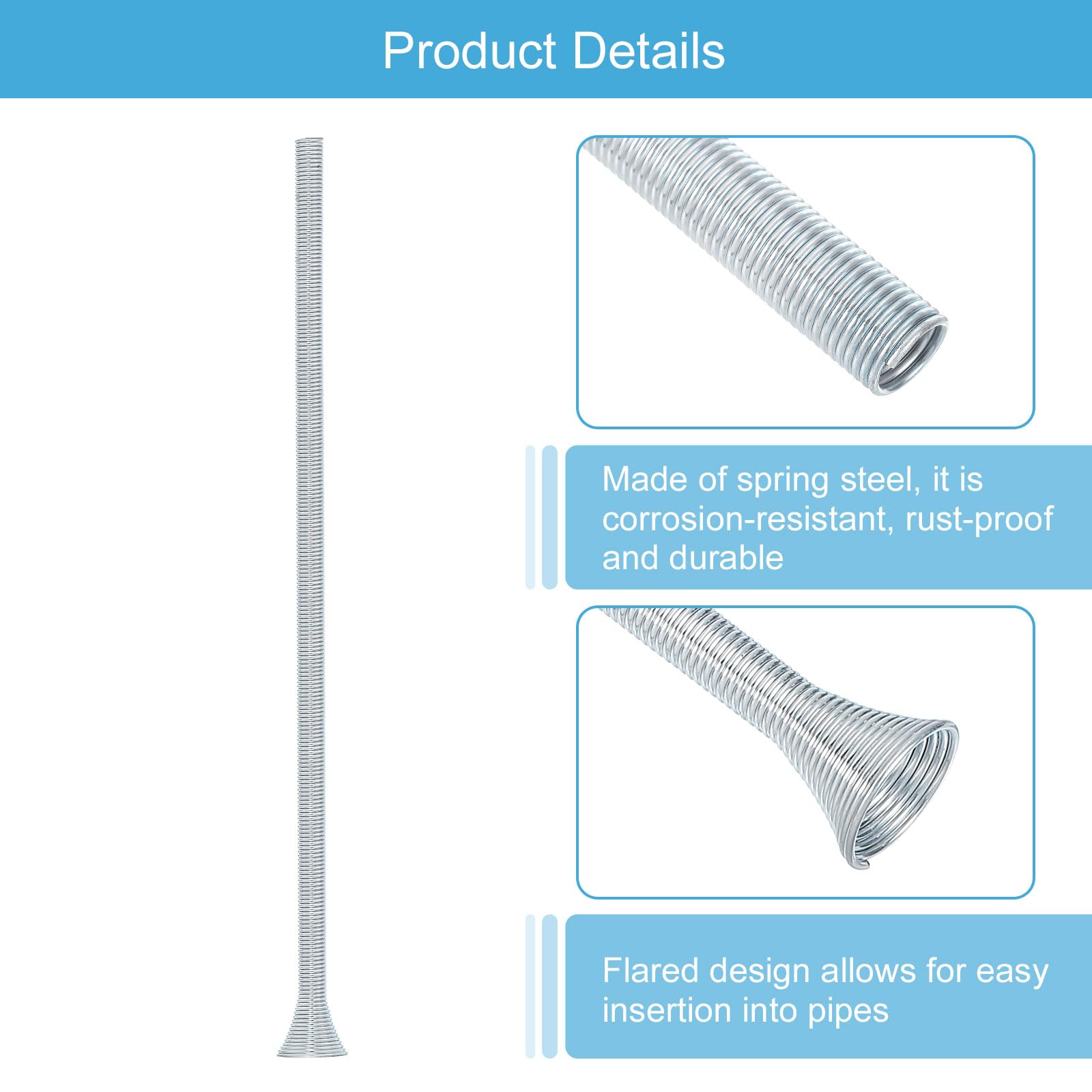 Cintreuse à Ressort Pour Tubes Cuivre - Diamètre 1/4" - Longueur 11,81" - Neuf