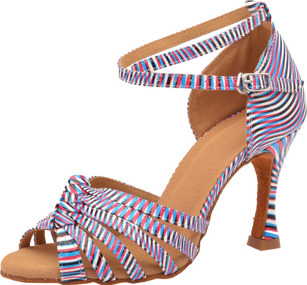 Chaussures de danse pour éviter le mal de pied bout ouvert violet - 7