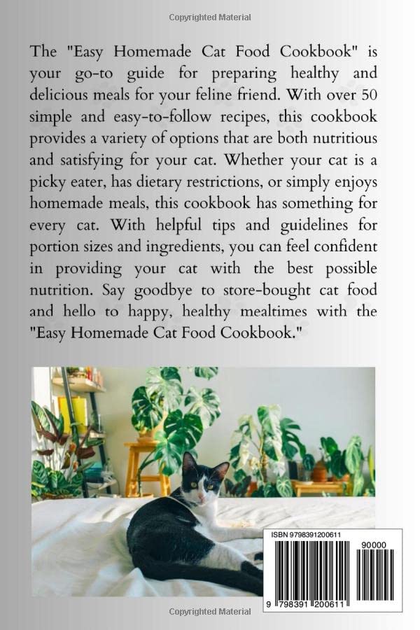 Easy Homemade Cat Food Cookbook A Comprehensive Pet Food Ideas