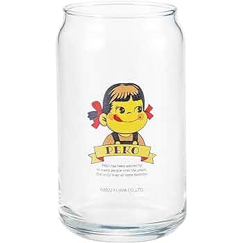 Amazon.co.jp: サンアート 不二家 ペコちゃん Peko 缶型グラス